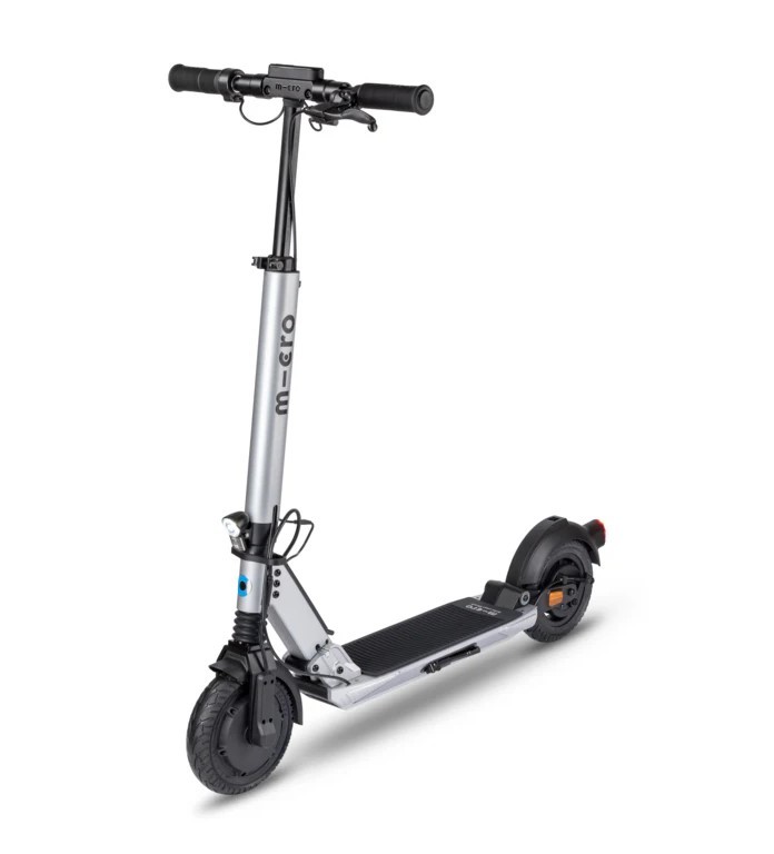 MICRO MOBILITY E-Scooter | Emicro Explorer S | Erwachsene | schwarz-silber