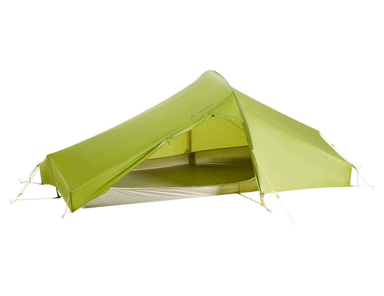 VAUDE Lizard Seamless 1-2 P | Ultraleichtzelt für Bergsteiger und Trekker  | Cress Green