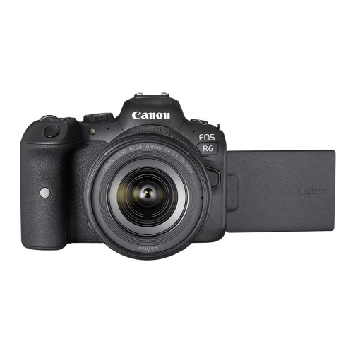 CANON EOS R6 Kit Systemkamera mit Objektiv 24-105 mm, 7,5 cm Display