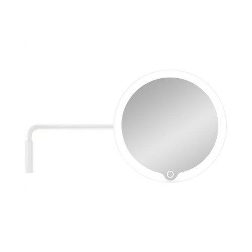 BLOMUS LED Kosmetikspiegel "MODO" mit Wandhalterung und Akku, Farbe: Weiß